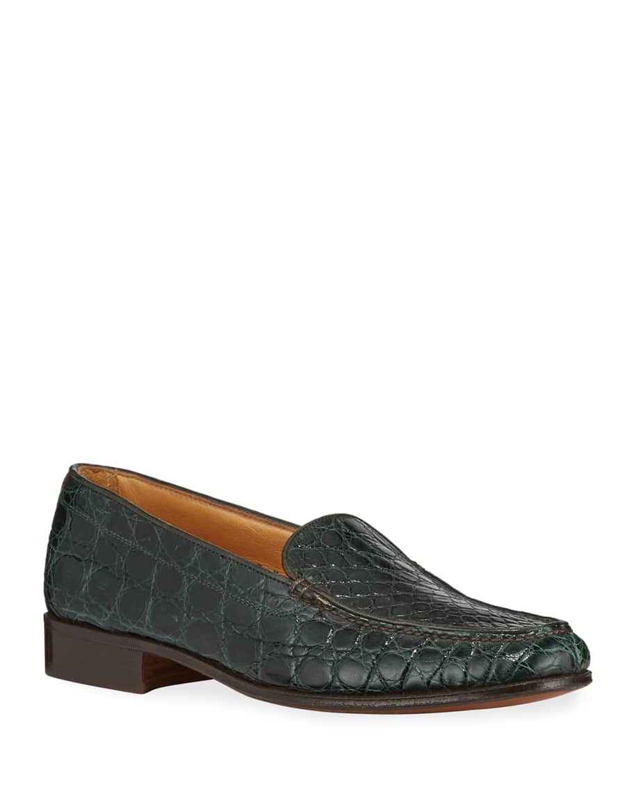 Gravati top crocodile loafers