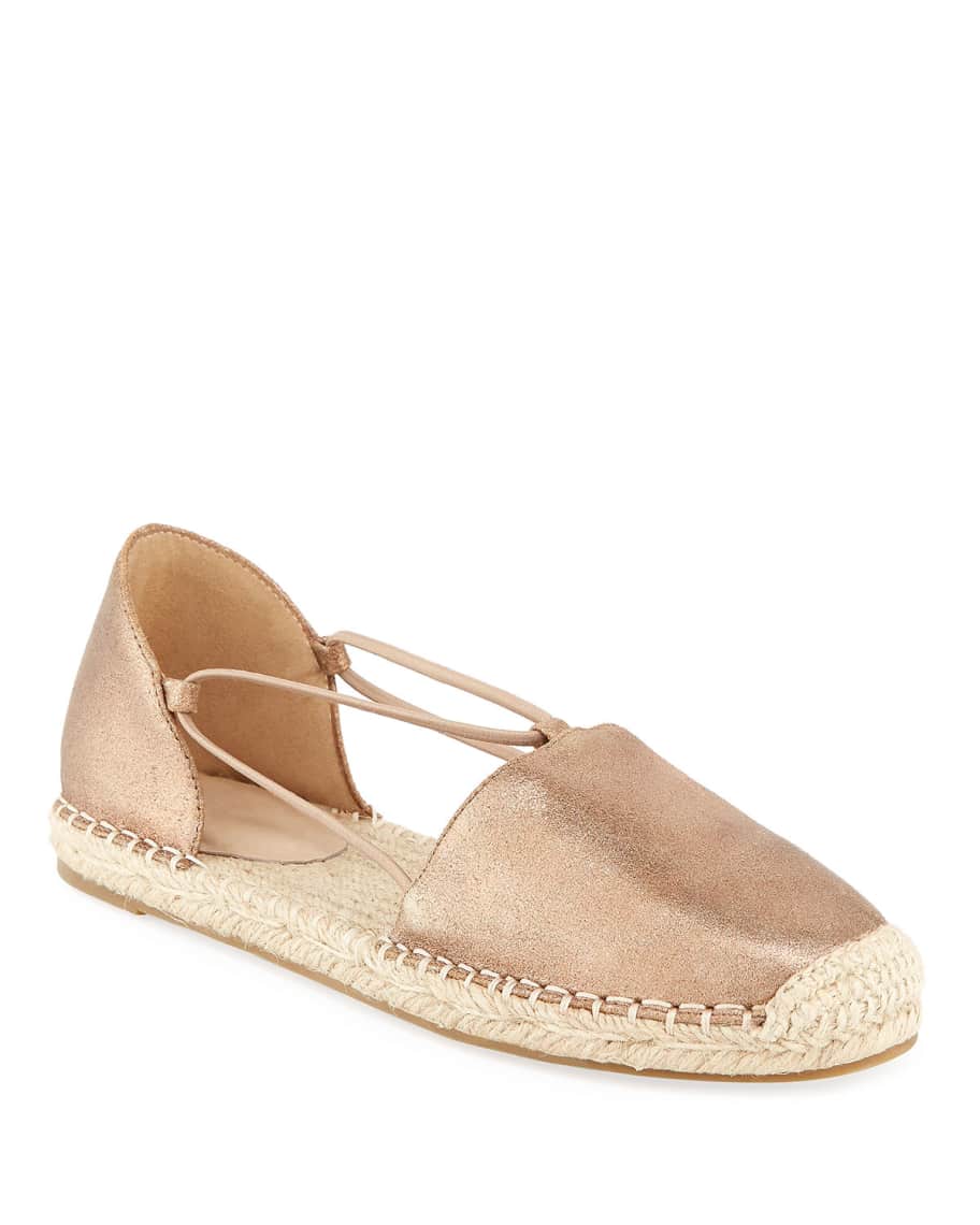 Eileen Fisher Lee Leather d'Orsay Espadrilles | Neiman Marcus