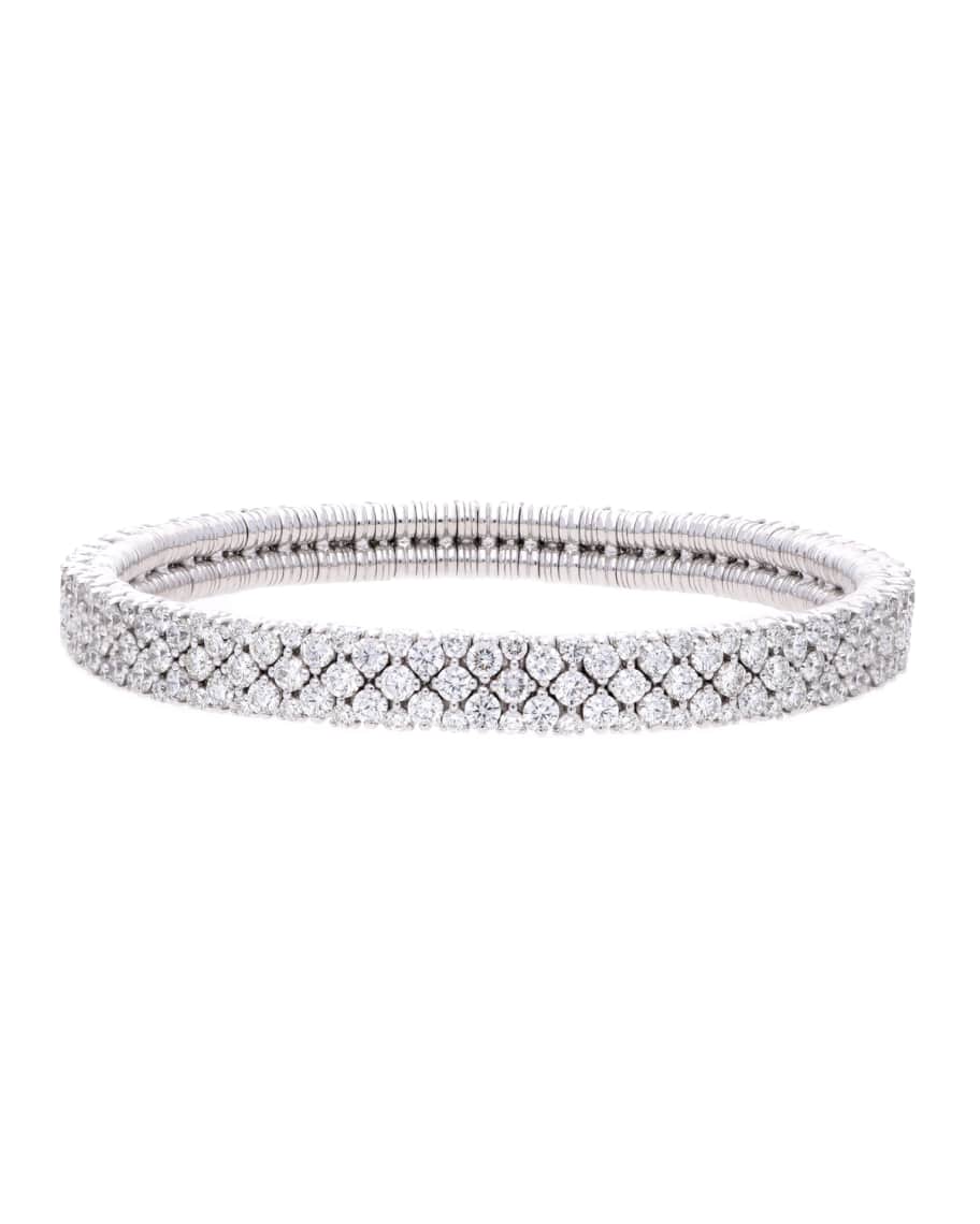 Roberto Demeglio CASHMERE 18k White Gold Diamond Stretch Bracelet
