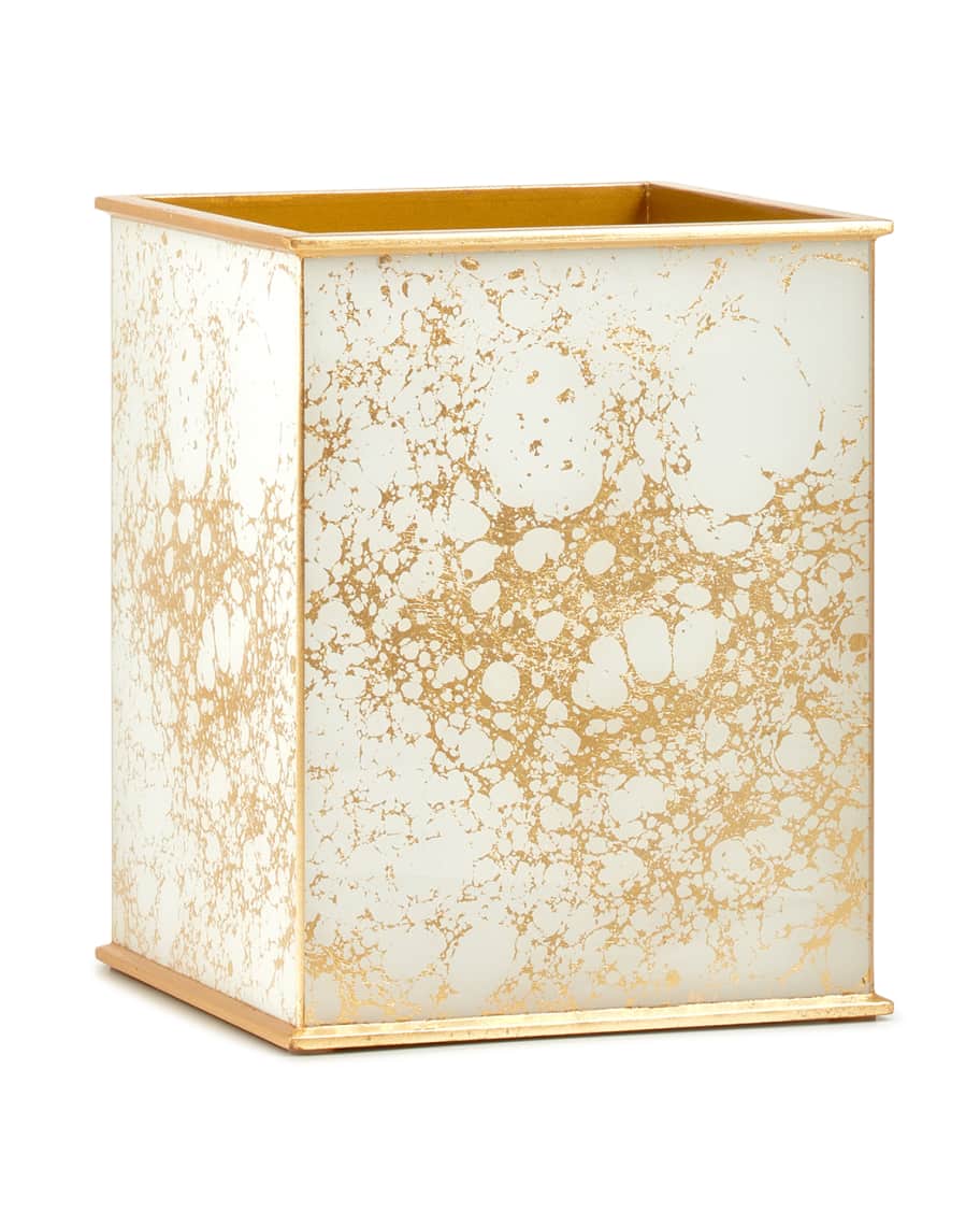 Labrazel Amari Golden Wastebasket Neiman Marcus