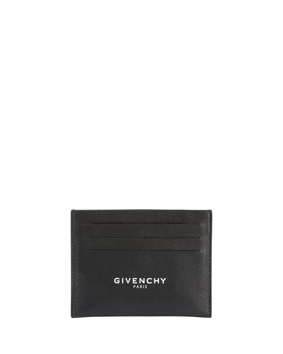 Givenchy Men's Logo-Front Leather Card Case | Neiman Marcus