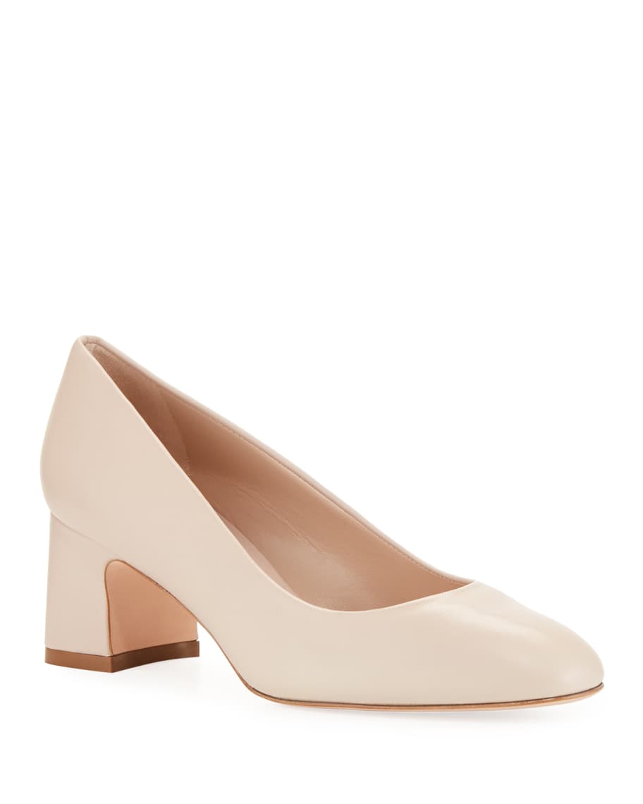 Stuart Weitzman Mary Ann Leather Pumps Neiman Marcus