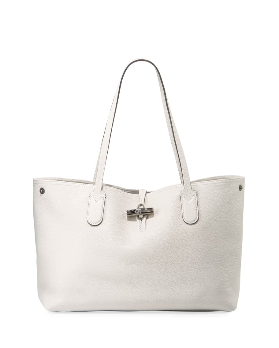 Longchamp Medium Roseau Leather Tote - ShopStyle Shoulder Bags