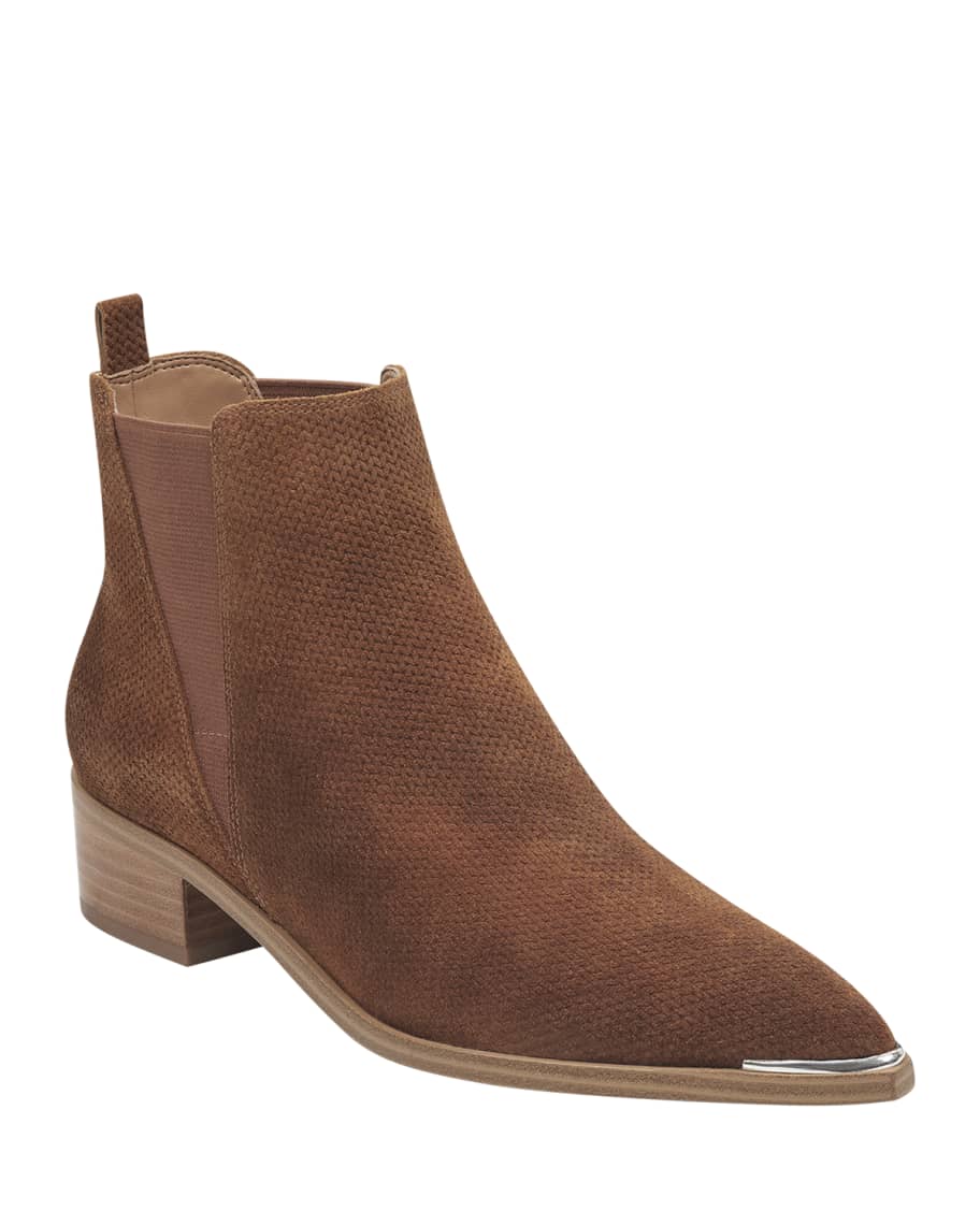 Marc Fisher LTD Yalen Brushed Suede Booties Neiman Marcus