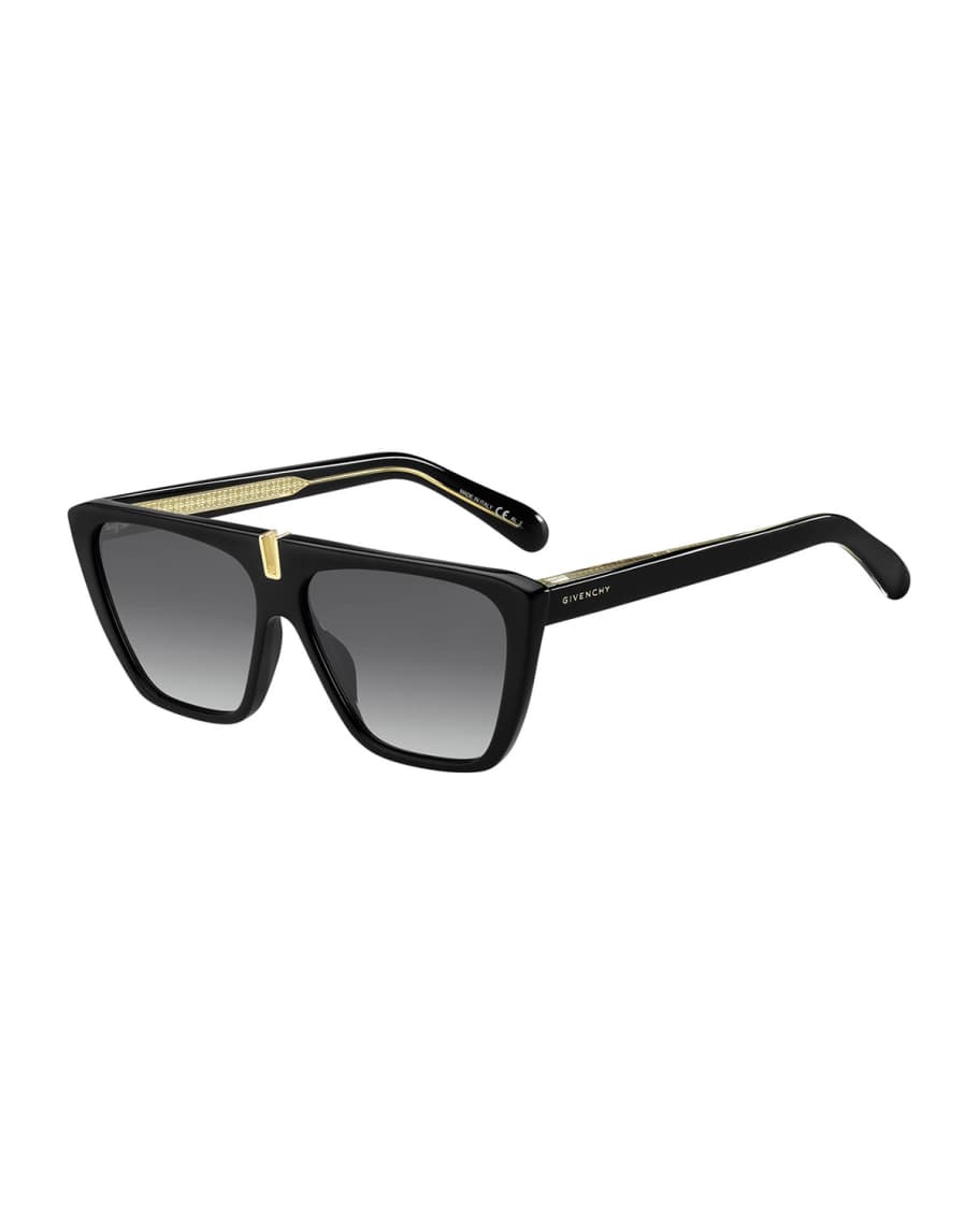 Givenchy Men's Flat-Top Plastic Sunglasses | Neiman Marcus