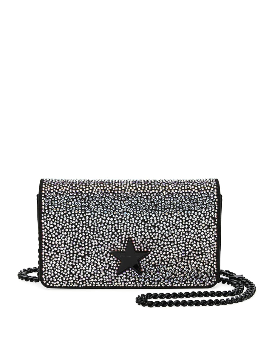 Stella McCartney Mini Stella Star Rhinestone Shoulder Bag | Neiman Marcus