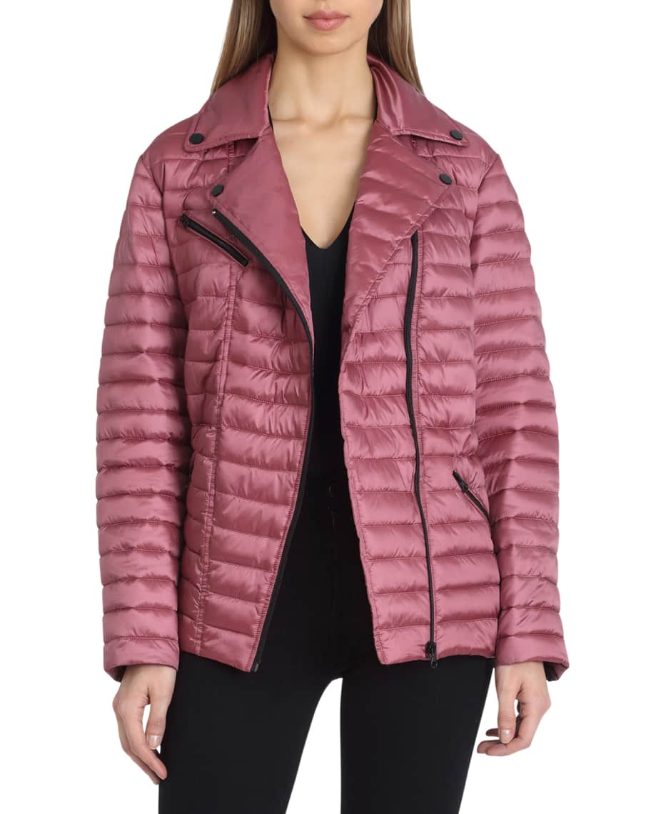 Badgley Mischka Mia Quilted Puffer Jacket Neiman Marcus