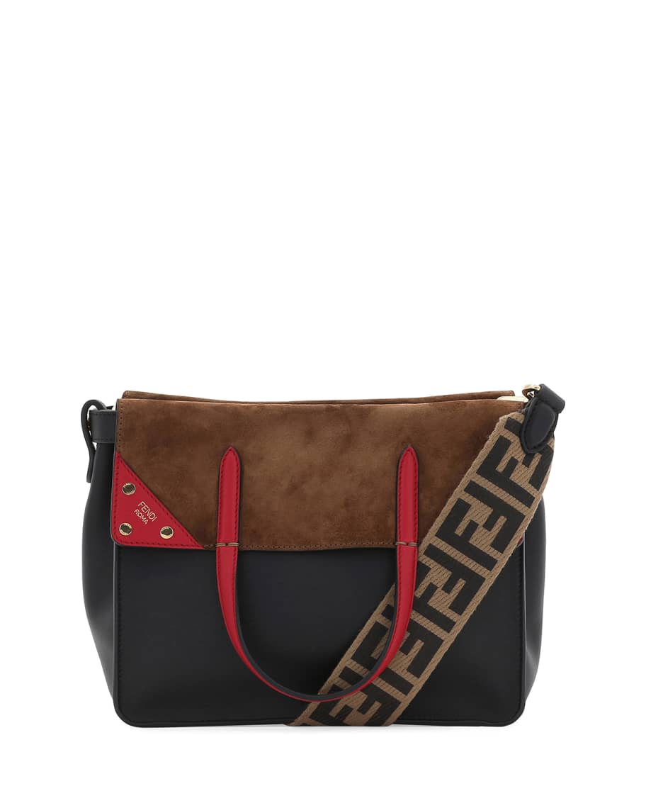 Fendi Flip Small Grace Leather Tote Bag | Neiman Marcus
