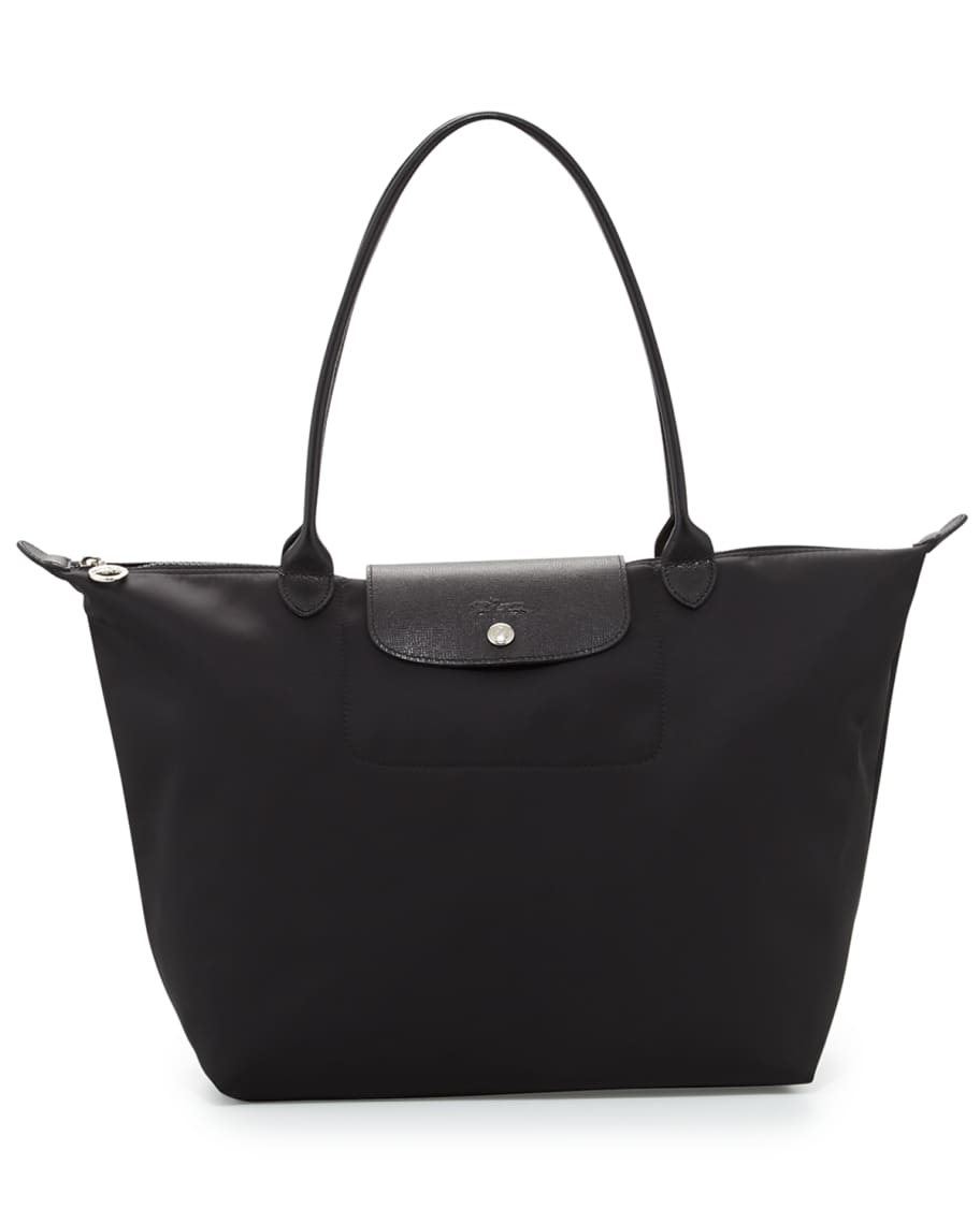 Longchamp Le Pliage Neo Large Nylon Shoulder Tote Bag Black