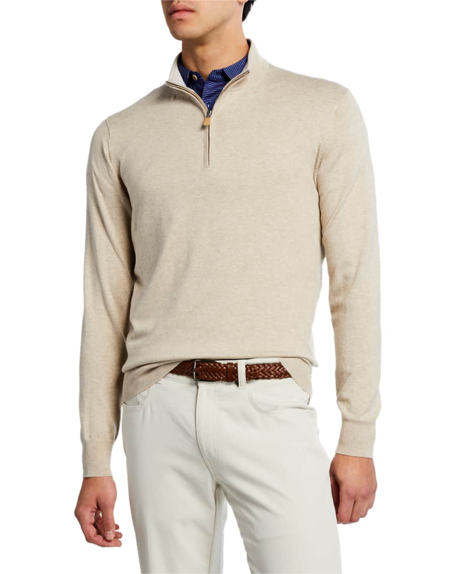 Peter Millar Men's Crown Soft Quarter-Zip Sweater | Neiman Marcus