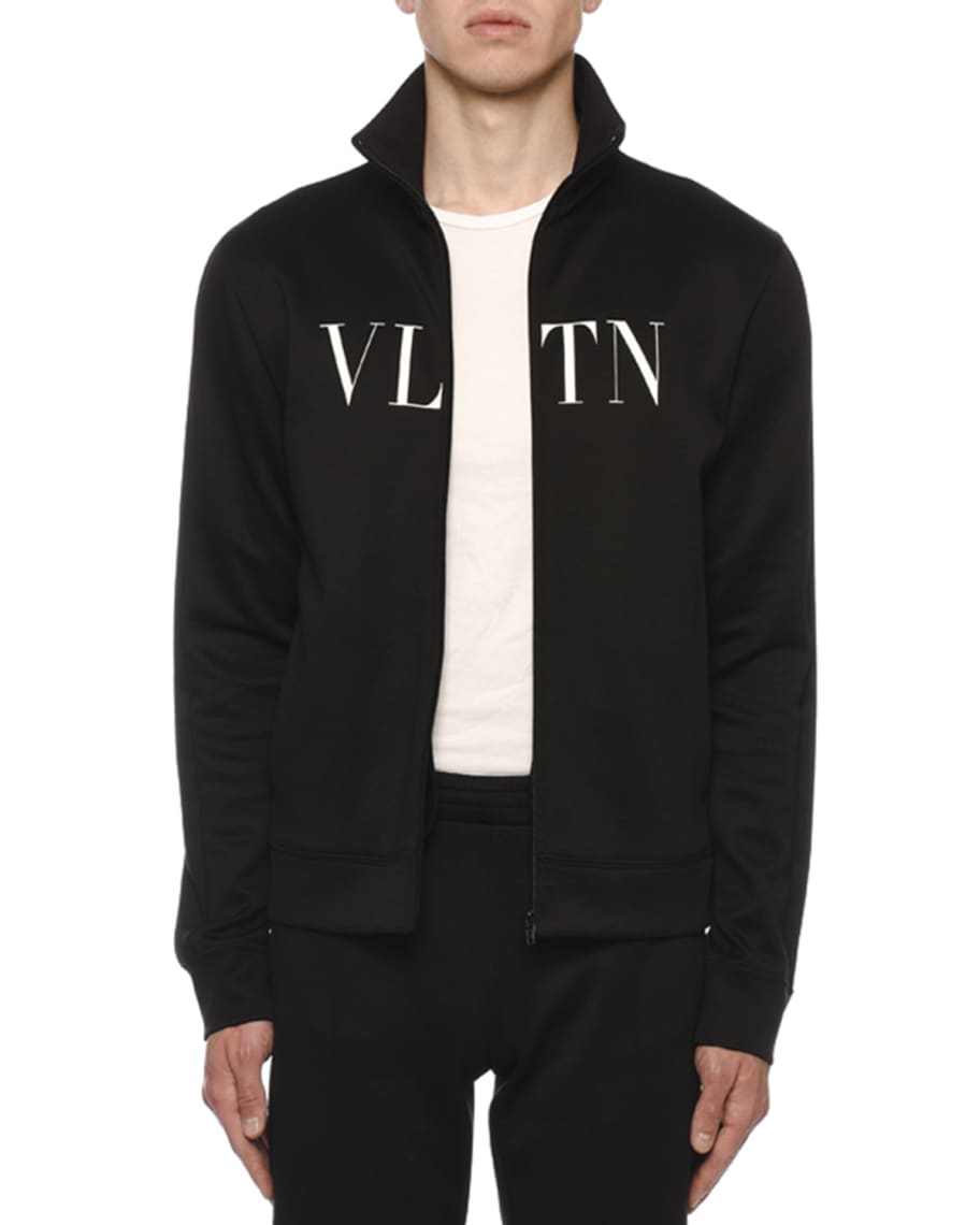 Valentino Men's VLTN Logo-Typographic Zip-Front Track Jacket | Neiman ...