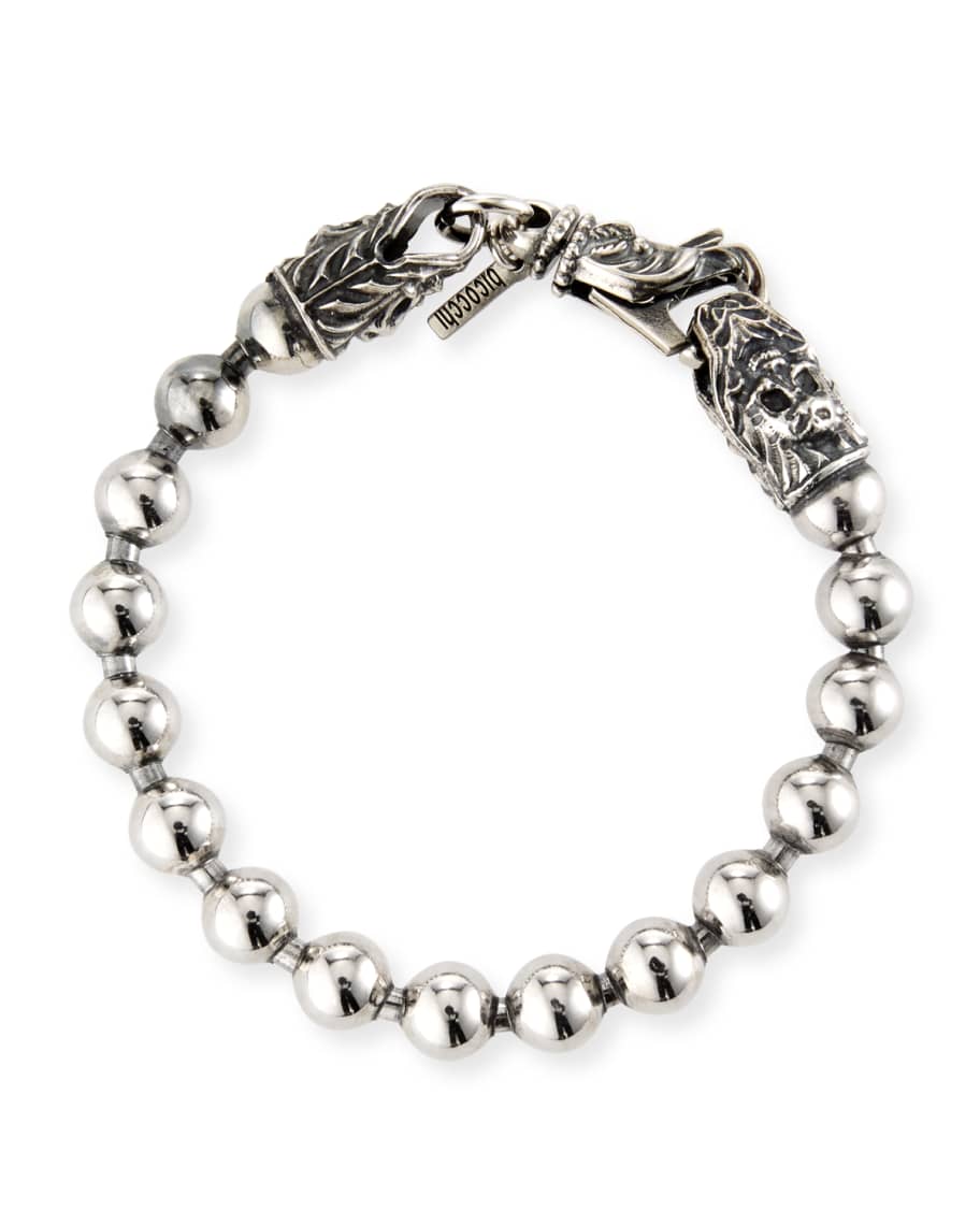 Emanuele Bicocchi Men's BallChain Sterling Silver Bracelet Neiman Marcus