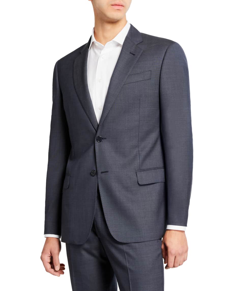 Emporio Armani Men's Super 140s Wool Neat Ice Two-Piece Suit | Neiman ...