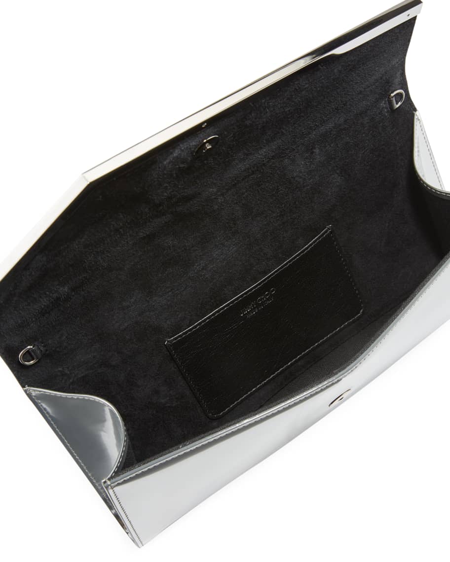 Jimmy Choo Erica Metallic Patent Clutch Bag Neiman Marcus