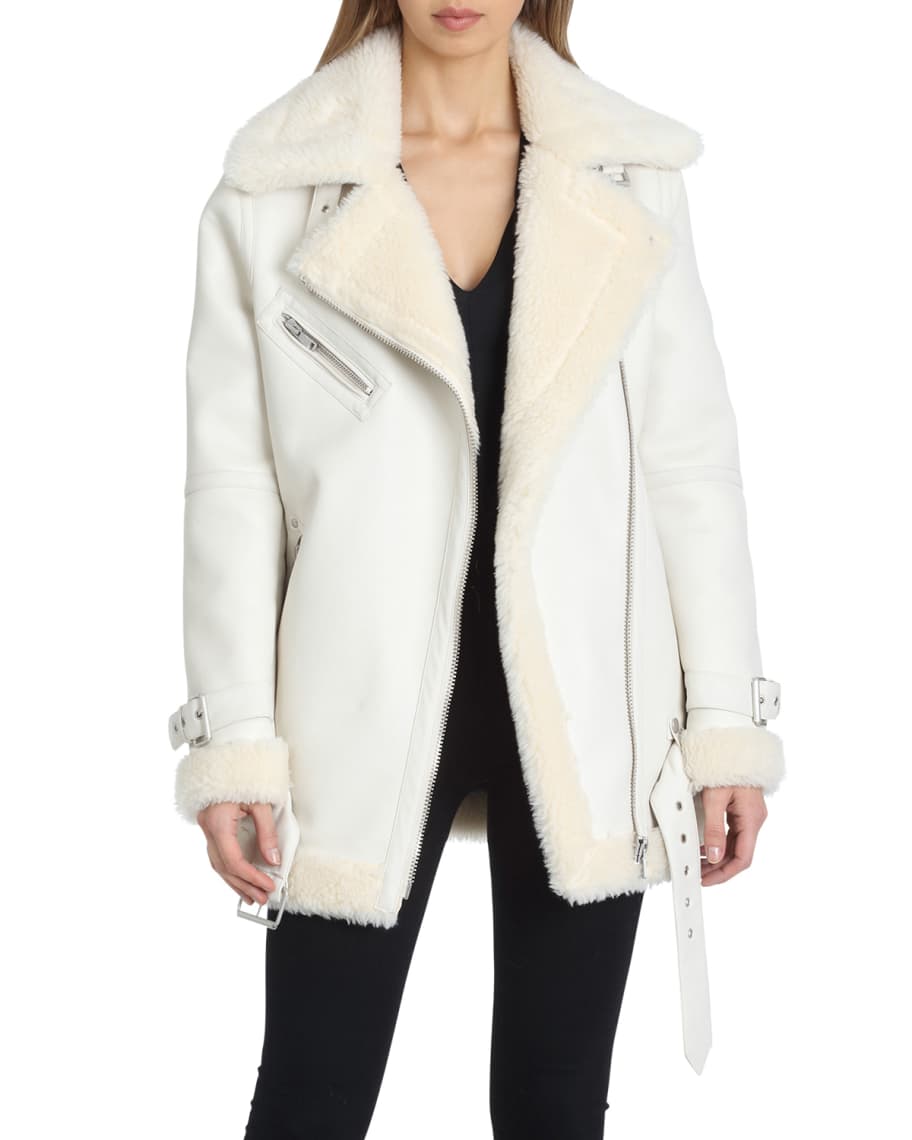 Avec les filles sherpa trim bomber jacket clearance