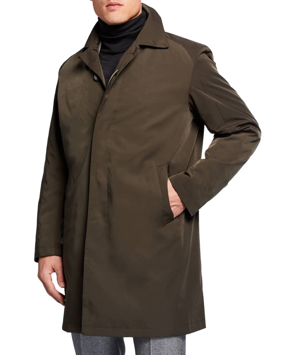 Sanyo Men s Ducasse Water Repellant Balmacaan Coat Neiman Marcus
