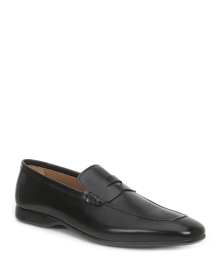 Bruno Magli Men's Margot Leather Penny Loafers | Neiman Marcus