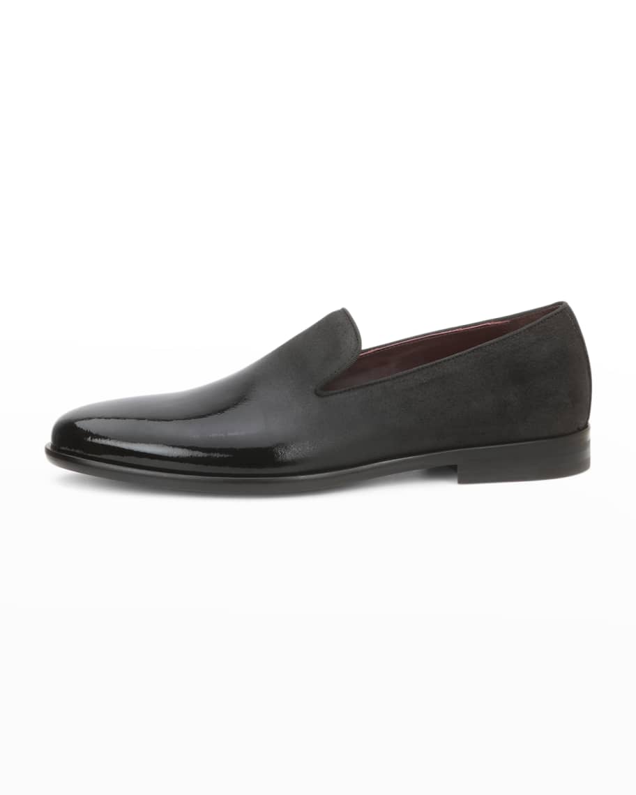 Bruno Magli Men's Picasso Damask-Velvet Loafers | Neiman Marcus