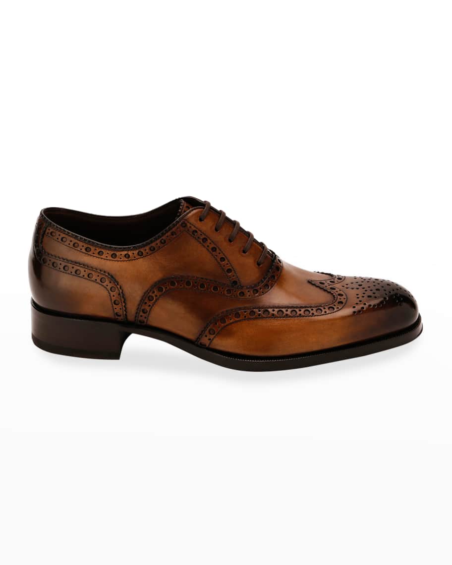 TOM FORD Men's Dress Shoes With Detailing | Neiman Marcus