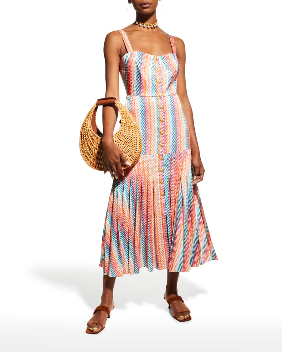 Saloni Karen Rainbow Gradient Dress | Neiman Marcus
