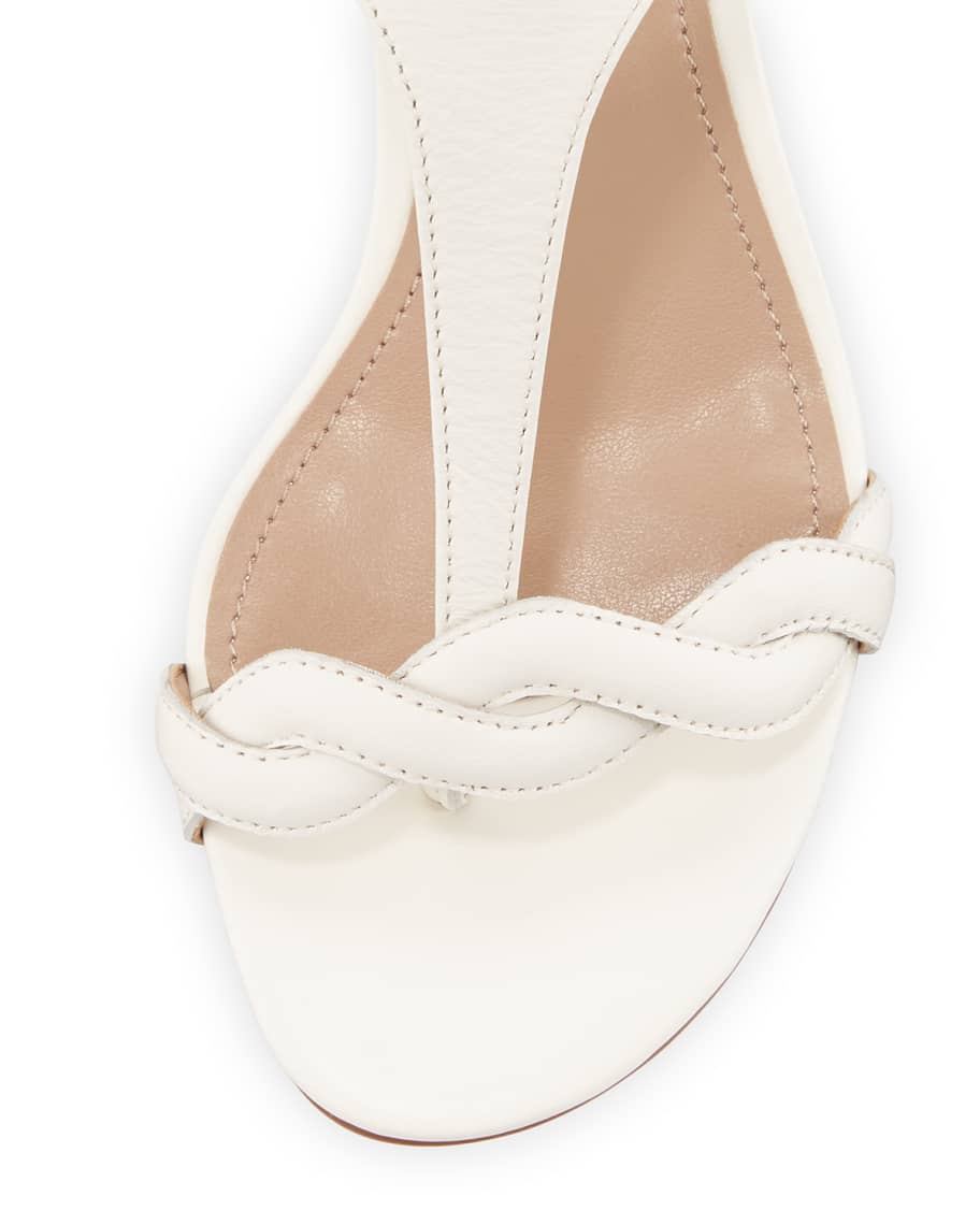 Donald Pliner Kate Leather T Strap Sandals Neiman Marcus