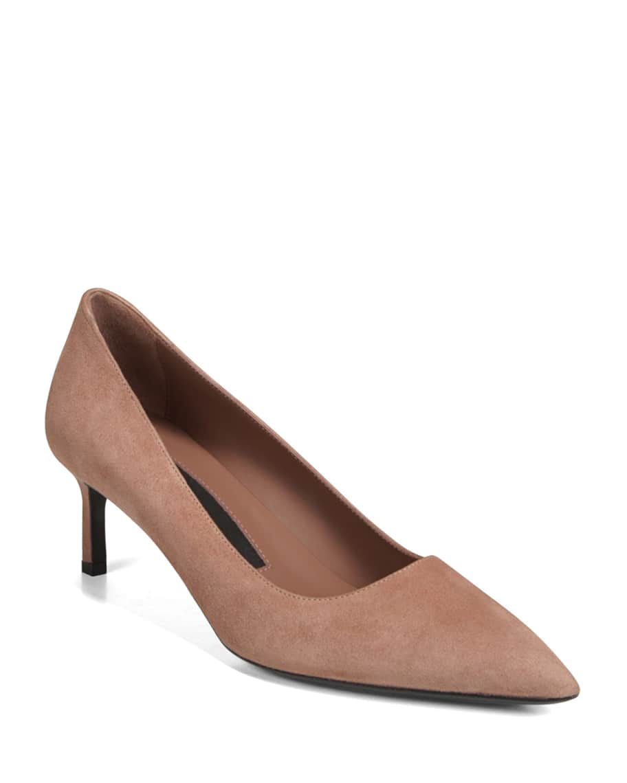 Via Spiga Nikole Suede Mid Heel Pumps Neiman Marcus