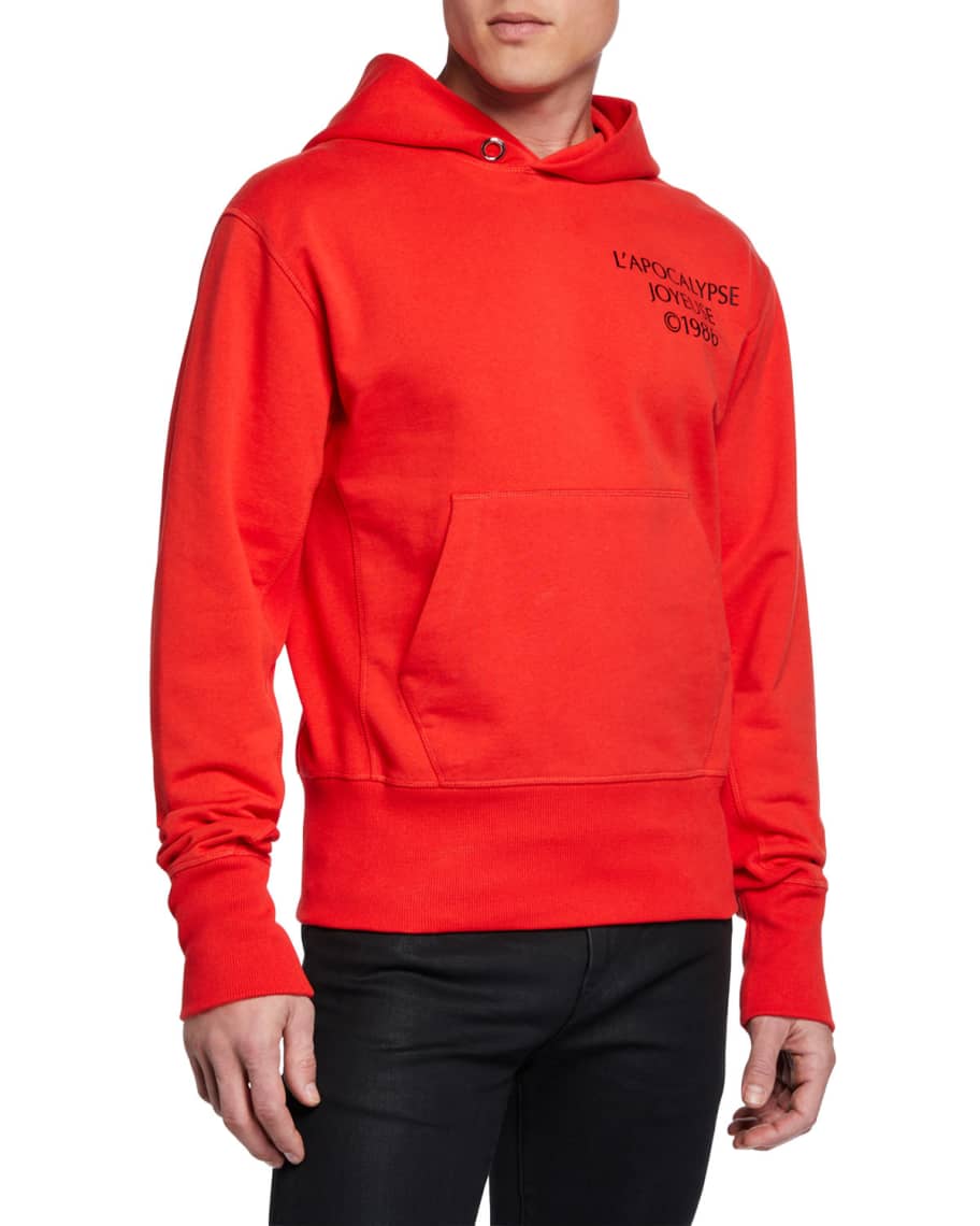 Helmut Lang Men s Logo Hack Cotton Pullover Hoodie Neiman Marcus