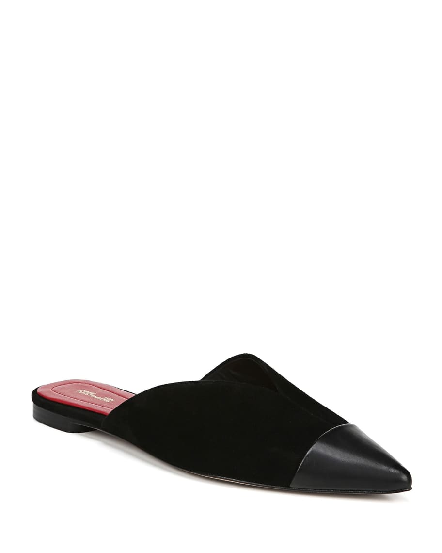 Diane von Furstenberg Love Flat Slide Mules Neiman Marcus