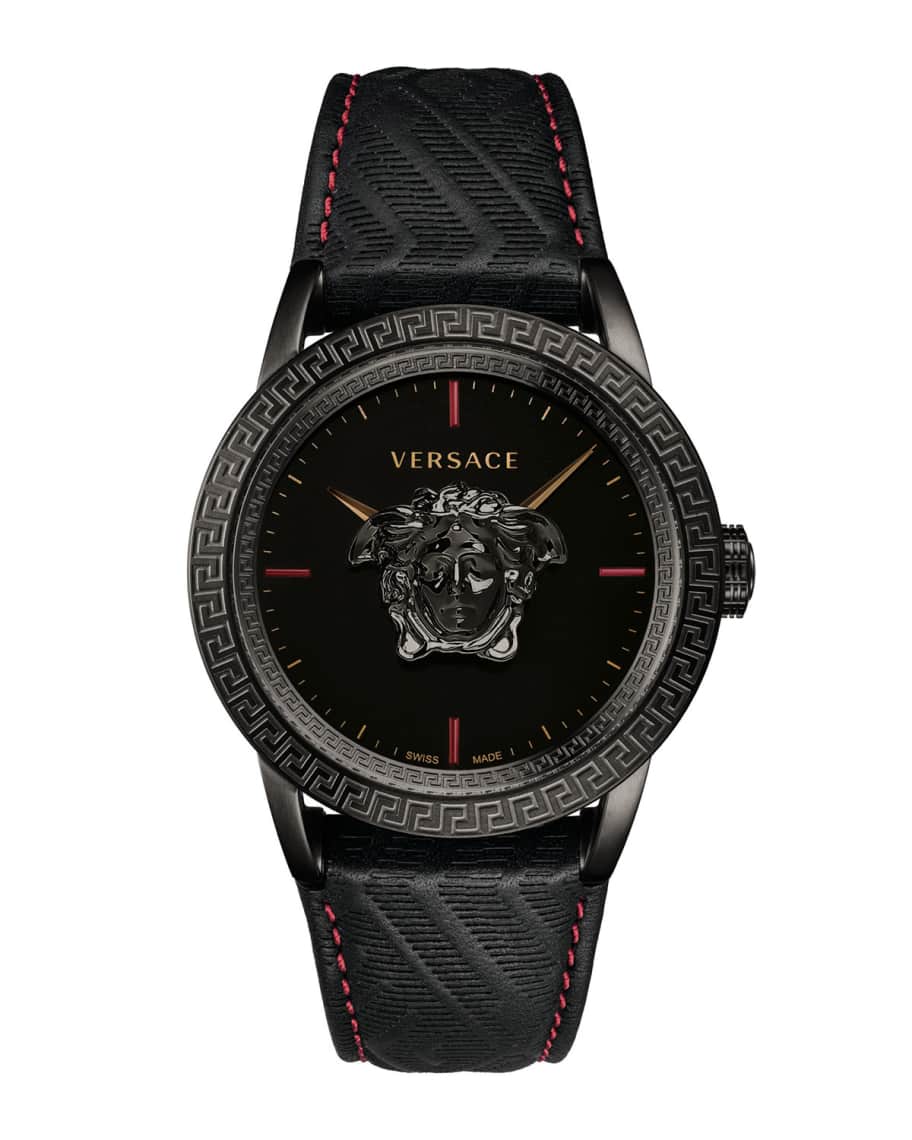 Versace Men's 43mm Palazzo Empire Watch, Black Neiman Marcus