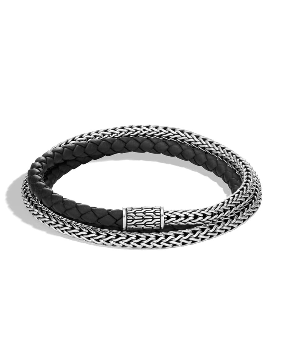 John Hardy Men's Classic Chain Wrap Bracelet