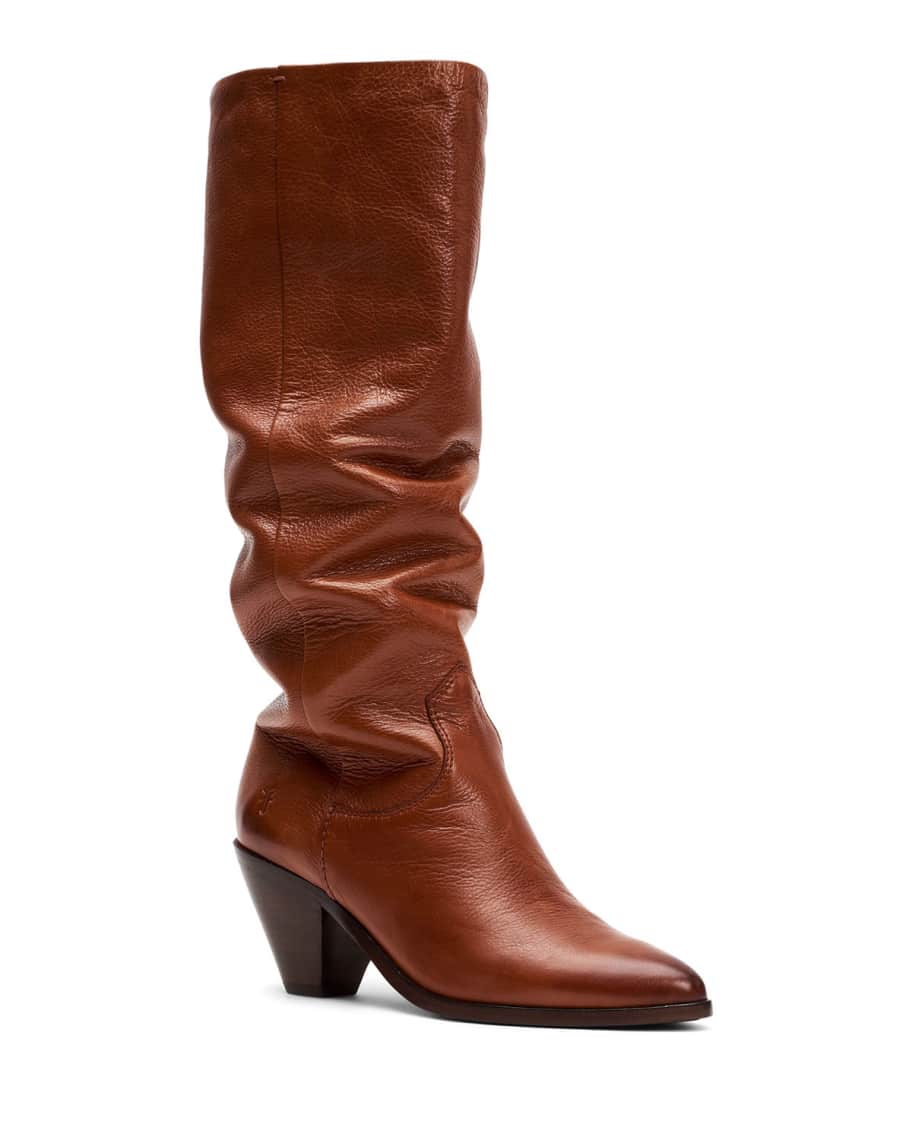 Frye Lila Slouchy Leather Boots Neiman Marcus