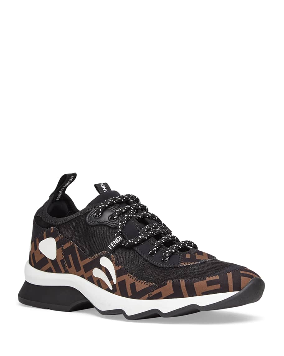 Fendi Freedom FF Patchwork Sneakers Neiman Marcus