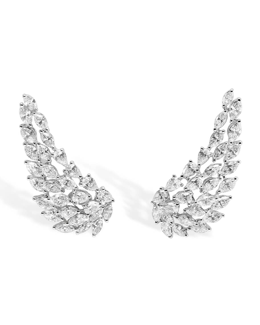 Messika Angel White Gold Diamond Earrings | Neiman Marcus