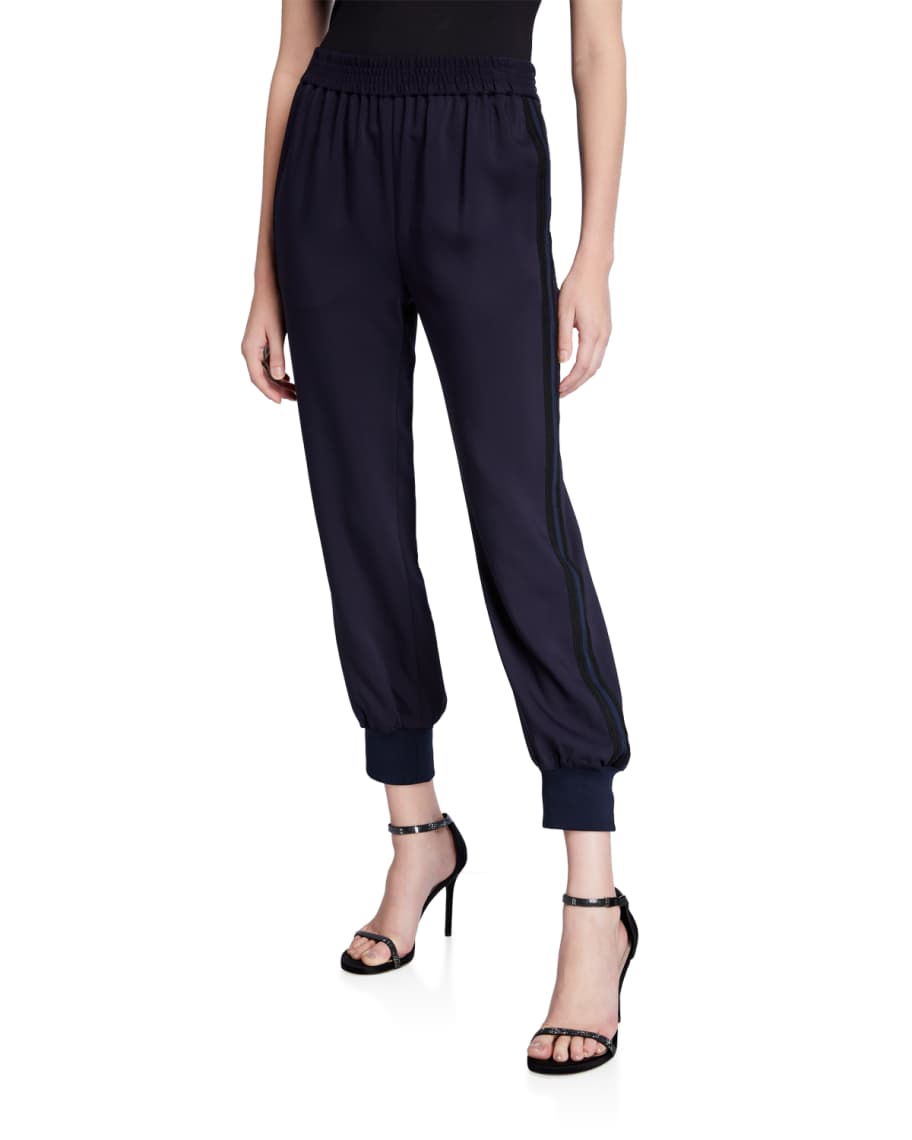 side stripe jogger pants