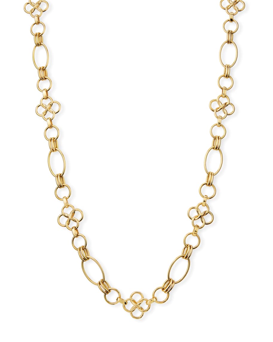 Valentin Magro 18k Gold Clover Chain Necklace | Neiman Marcus