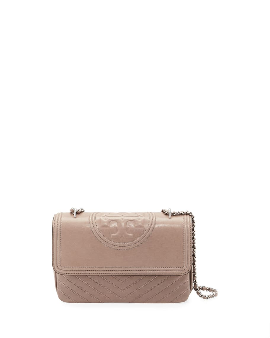 Tory Burch Fleming Distressed Leather Shoulder Bag | Neiman Marcus