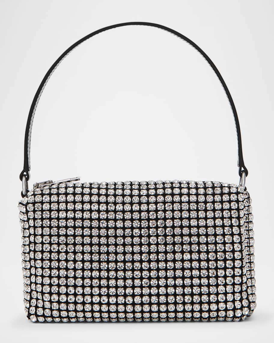 Alexander Wang Rhinestone Chain-Mesh Medium Pouch Shoulder Bag