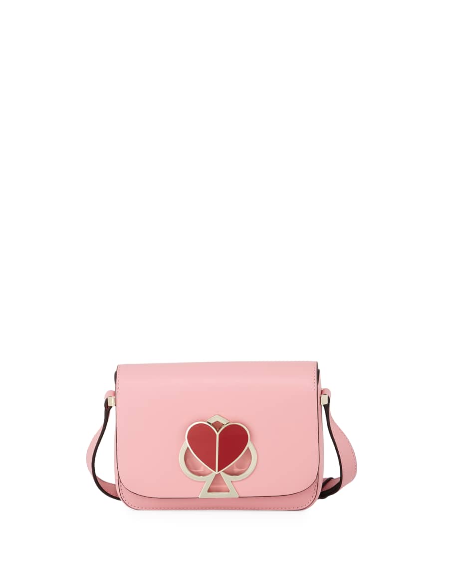 Kate Spade NY Nicola Twistlock Small Flap Shoulder Bag Rococo Pink Excellent