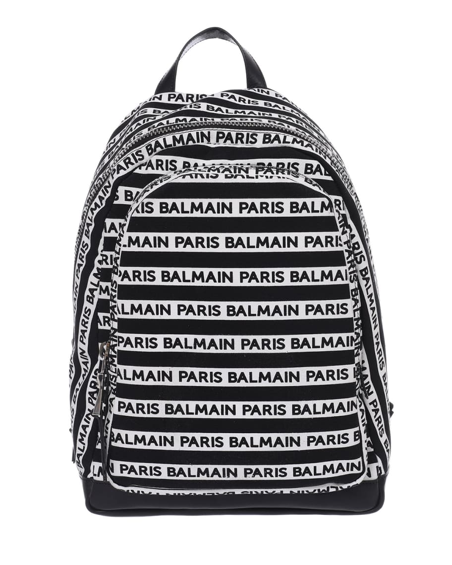 Balmain Men's Urban Small Canvas Backpack | Neiman Marcus