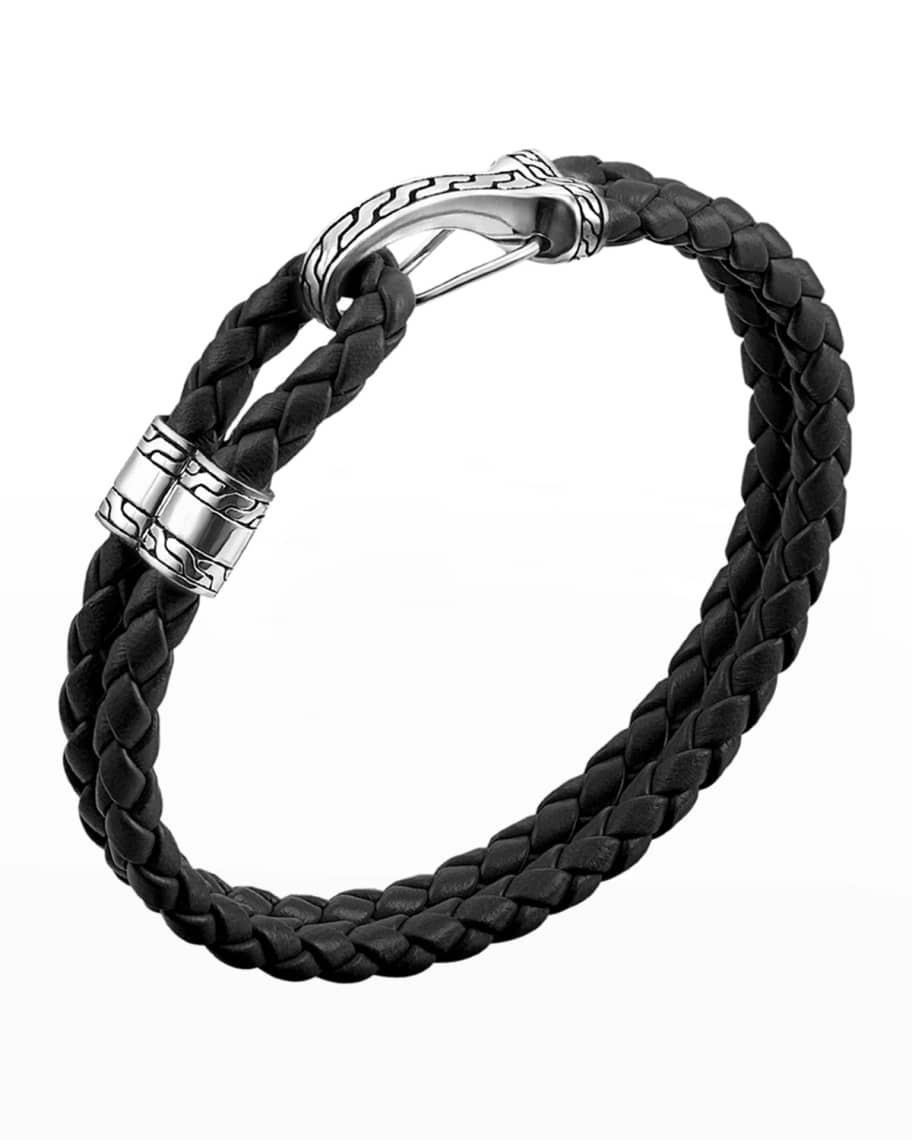 John Hardy Classic Chain Hook-Station Bracelet, Black | Neiman Marcus