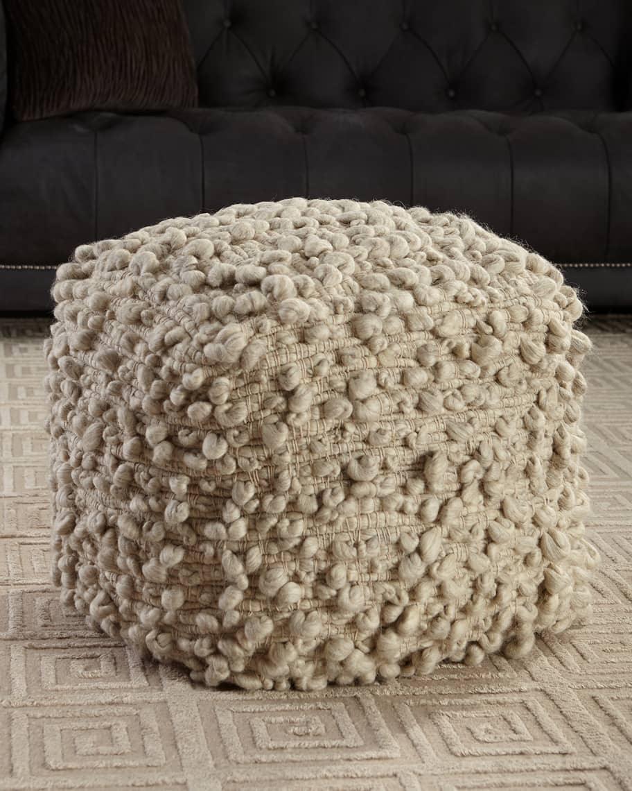 Bernhardt Kai HandLoomed Wool Ottoman Neiman Marcus