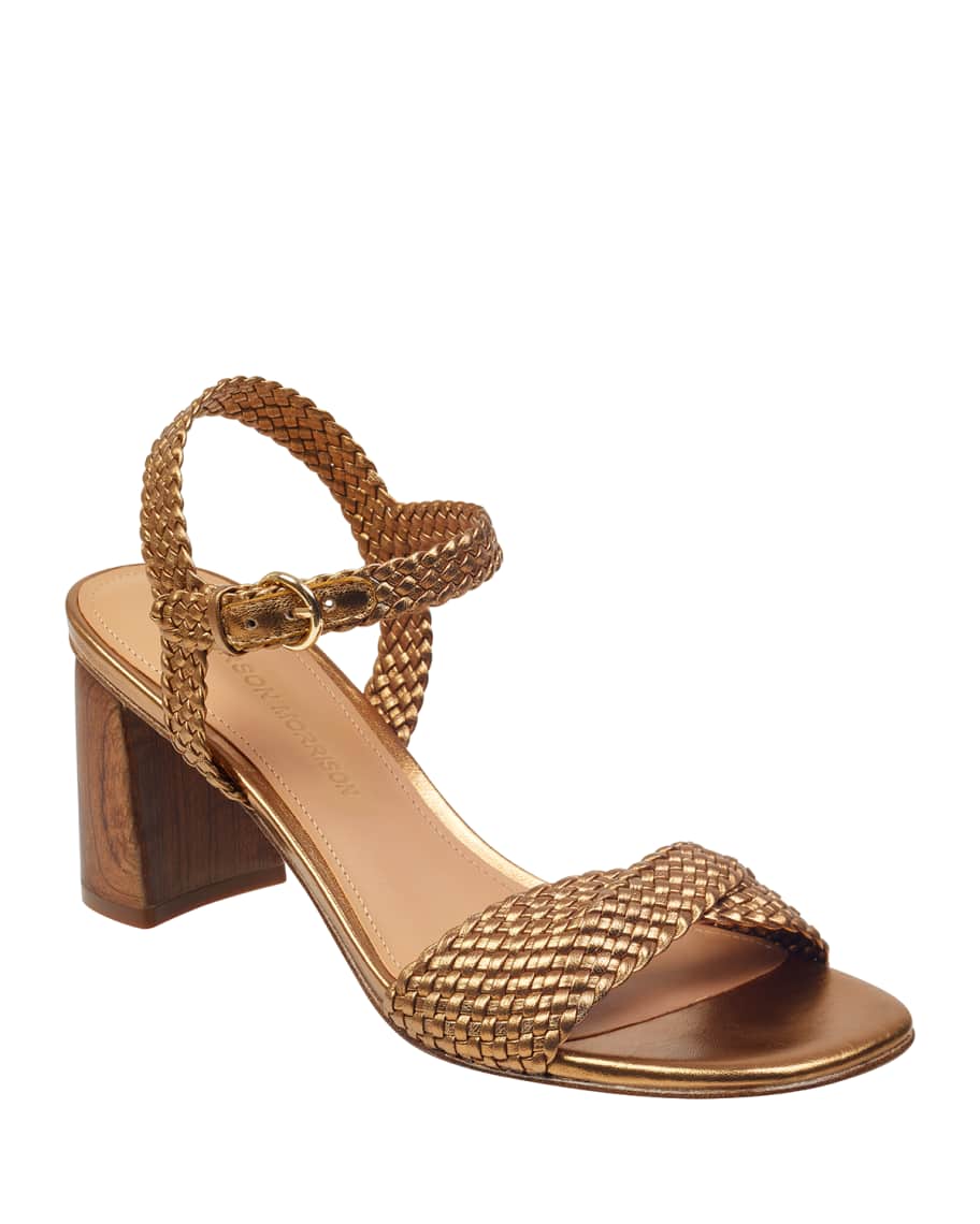 Sigerson Morrison Darby Braided Leather Sandals | Neiman Marcus