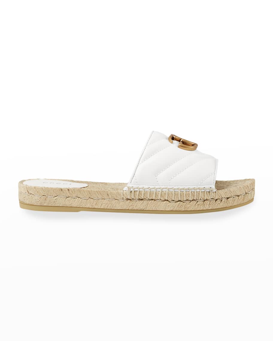 Gucci Pilar Espadrille Slide Sandals | Neiman Marcus