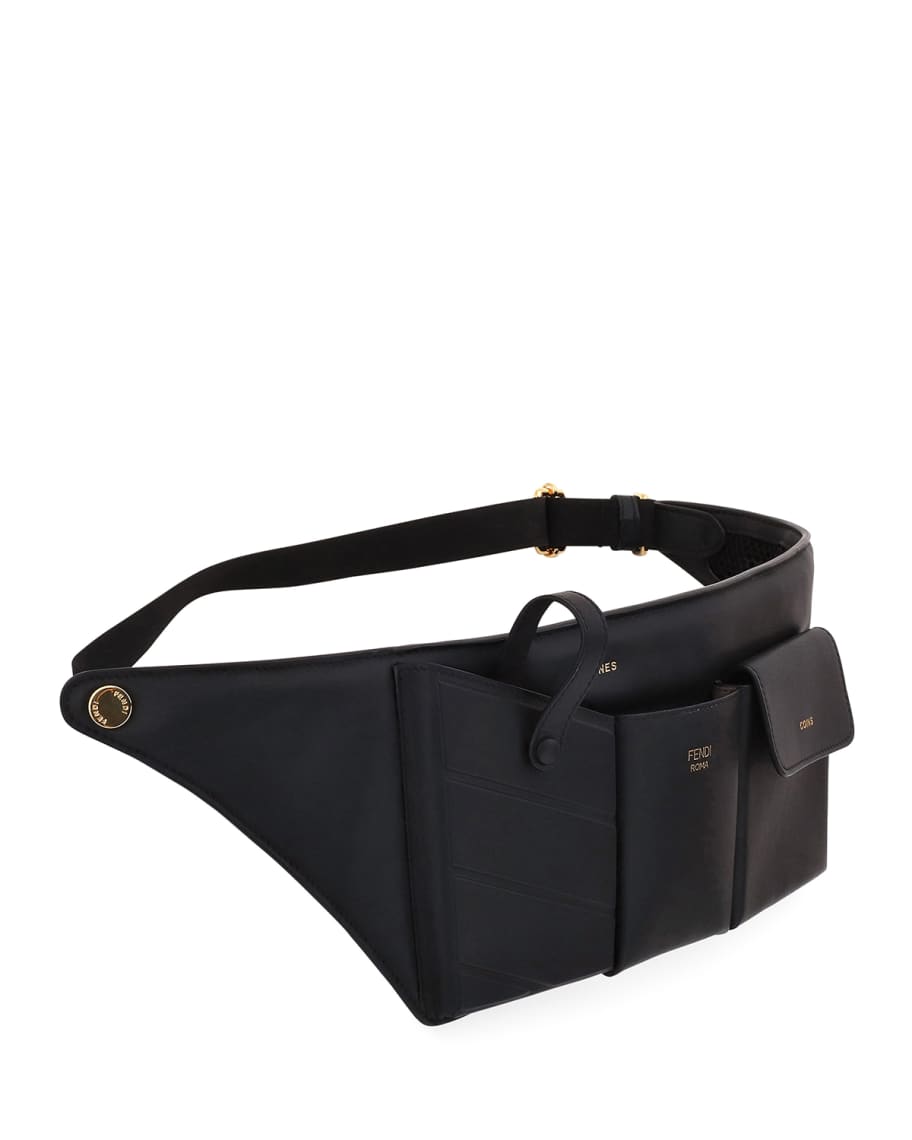 Image 2 of 3 Leather Pouch Belt Bag