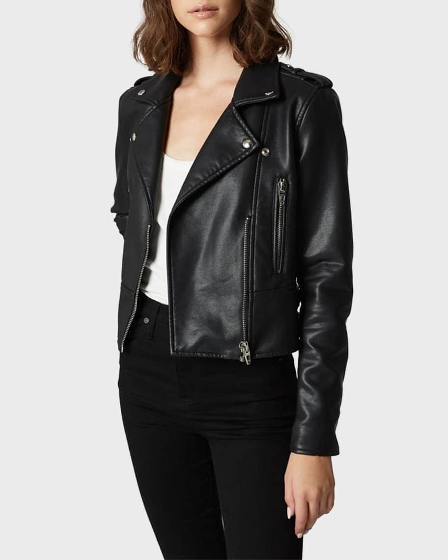 Blank NYC It Takes Two Vegan Leather Moto Jacket Neiman Marcus