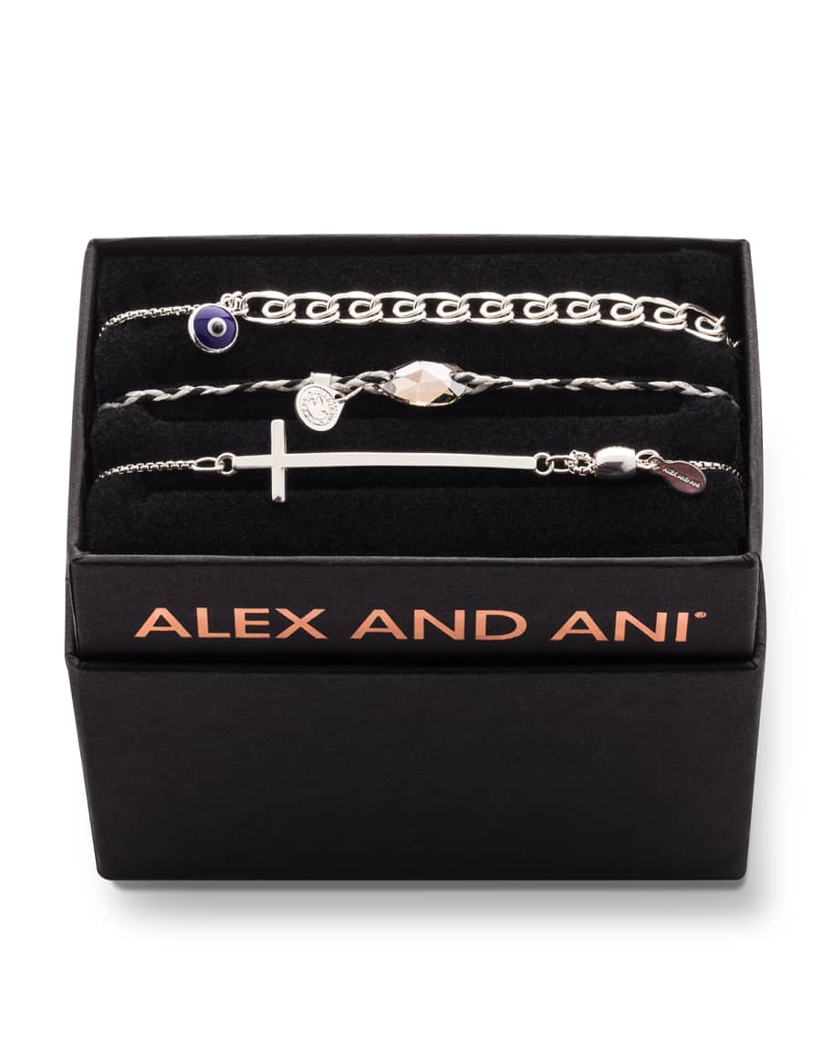Alex and Ani Tall Cross Bracelet Gift Set | Neiman Marcus