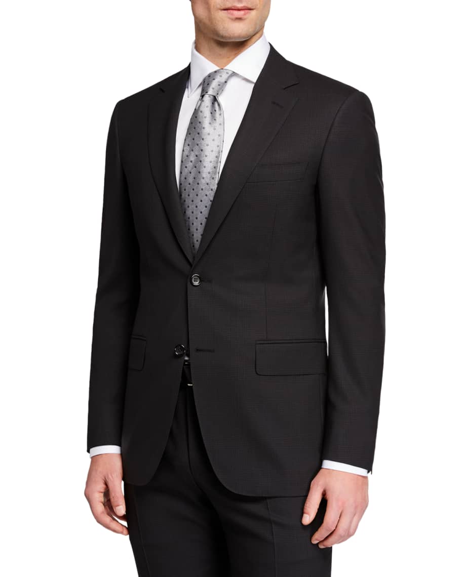 Canali Men's Impeccabile Glen Plaid Two-Piece Suit | Neiman Marcus