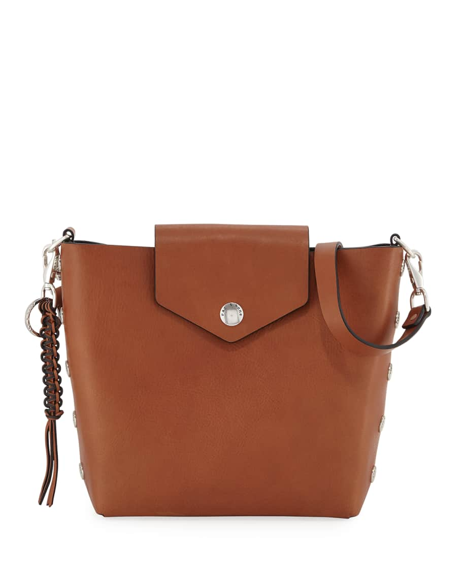 Strathberry Lana Osette Midi Leather Cross Body Bag, Tan at John