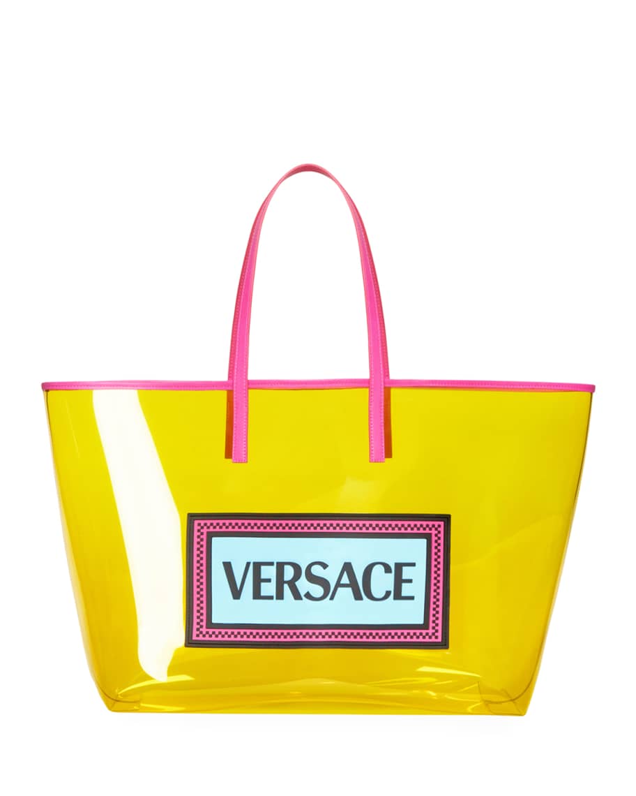 Versace clear tote clearance