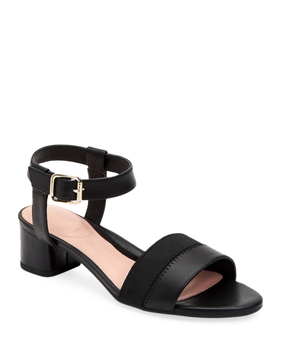 Taryn Rose Makena Block-Heel Sandals | Neiman Marcus